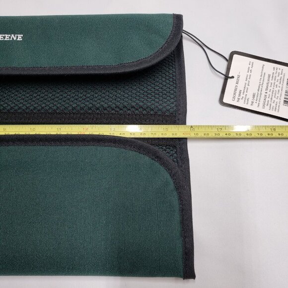 New Geoffrey Beene Green Travel Toiletries Fold Up Bag - Picture 8 of 11